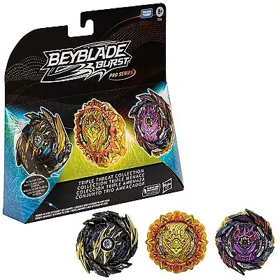 Beyblade Burst Pro Series Triple Threat Collection Battling Tops