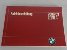 Operating Instructions BMW 2000 CS Coupe / 2000 C Automatic Stand 10/1965