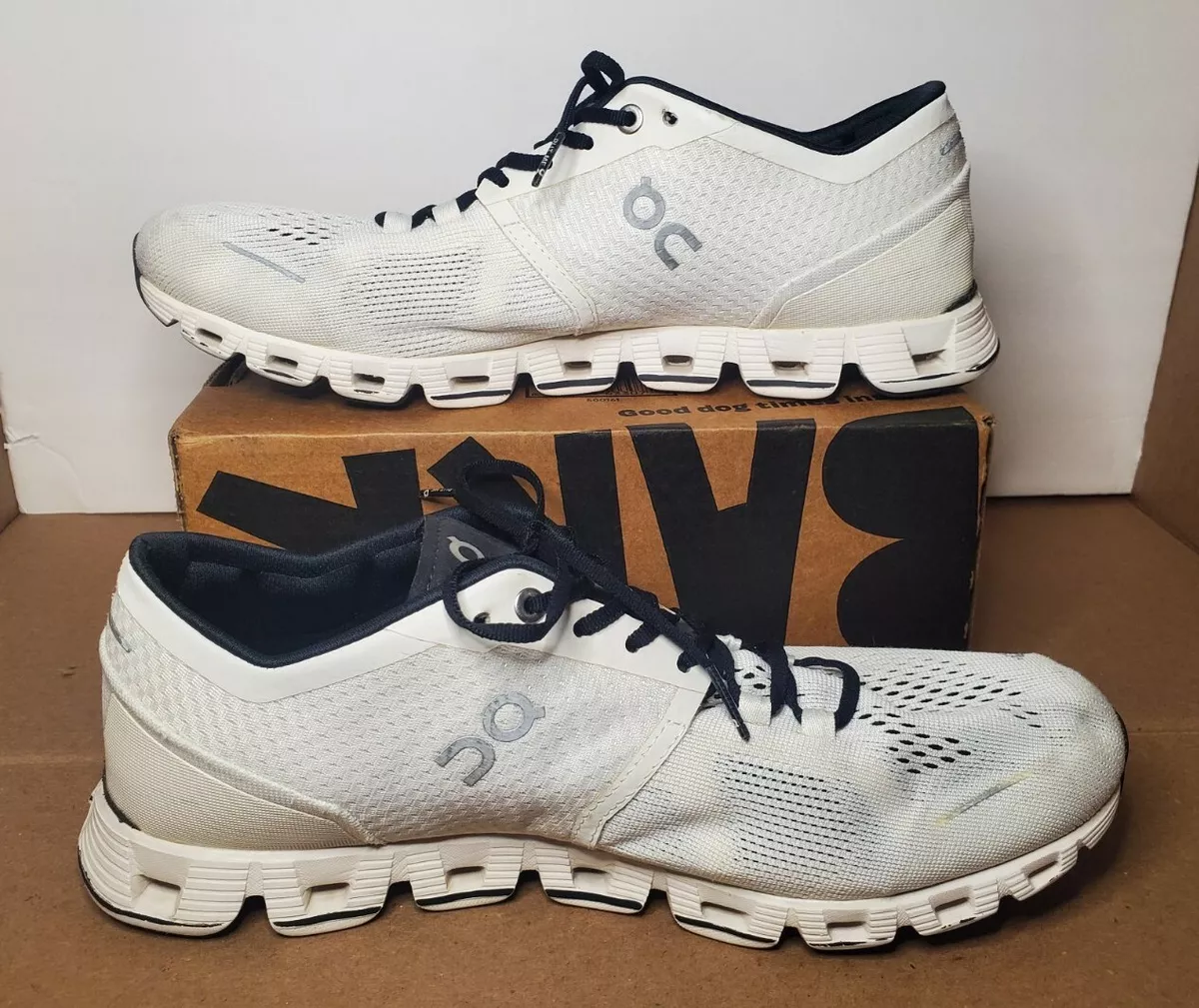 On Cloud Cloud X Women s White Running Shoes Size 10 Missing Insoles