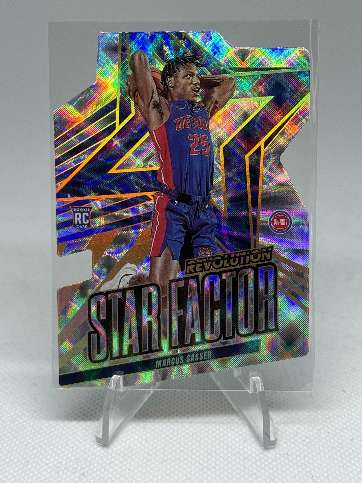 2023-24 Panini Revolution Marcus Sasser Star Factor Rookie RC SSP Case Hit #20