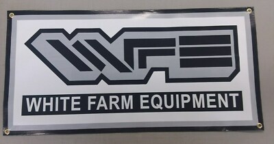 WHITE FARM EQUIPMENT BANNER - 24  X 12 