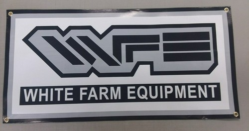 WHITE FARM EQUIPMENT BANNER - 48” X 24”