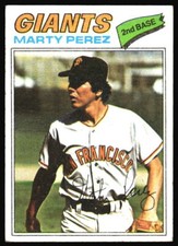 1977 Topps Marty Perez    #438 San Francisco Giants