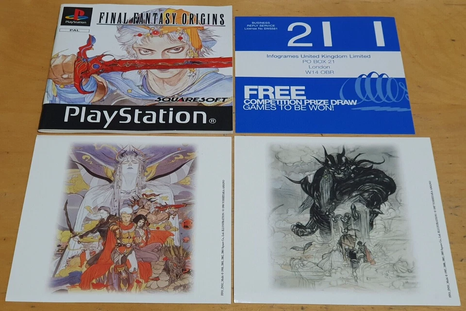 Final Fantasy Origins for Sony PS1 Playstation 1 Complete + Art Cards & In VGC - Image 2 of 4