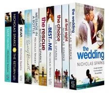 Nicholas Sparks 10 Books Collection Set The Wedding, At First Sight