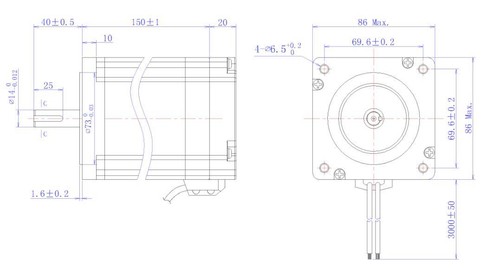 12Nm Nema 34 Closed Loop Stepper Motor 1712.oz.in Servo Driver HBS860H control - Picture 4 of 9