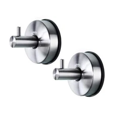 Stainless Steel Vacuum Suction Cup Bathroom Shower Holders Removable Towel Rack 
