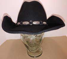 SCALA Dorfman Pacific Handmade Black Wool Felt TSCLF579A-Black Hat One Size