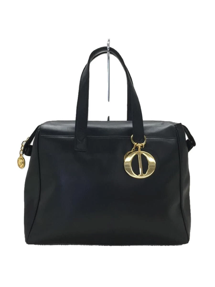 Sac à main Christian Dior cuir noir solide d'occasion