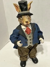 Vintage 1988 Collectible Possible Dreams Folkcraft Rabbit in Suit
