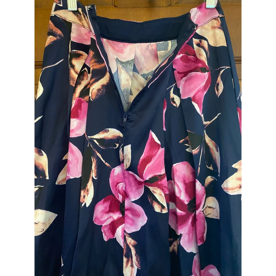 Falda de cóctel formal sin palabras para mujer EE. UU. 3 azul marino larga maxi boda fiesta Foto 4 de 4