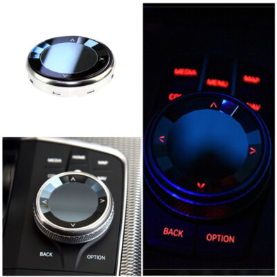 Crystal Silver Car Center Media Knob Trim For BMW 3 Series G20 G21 2020-2024