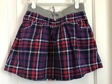 Mini Boden girls 9-10 multi color plaid skirt ref 1040