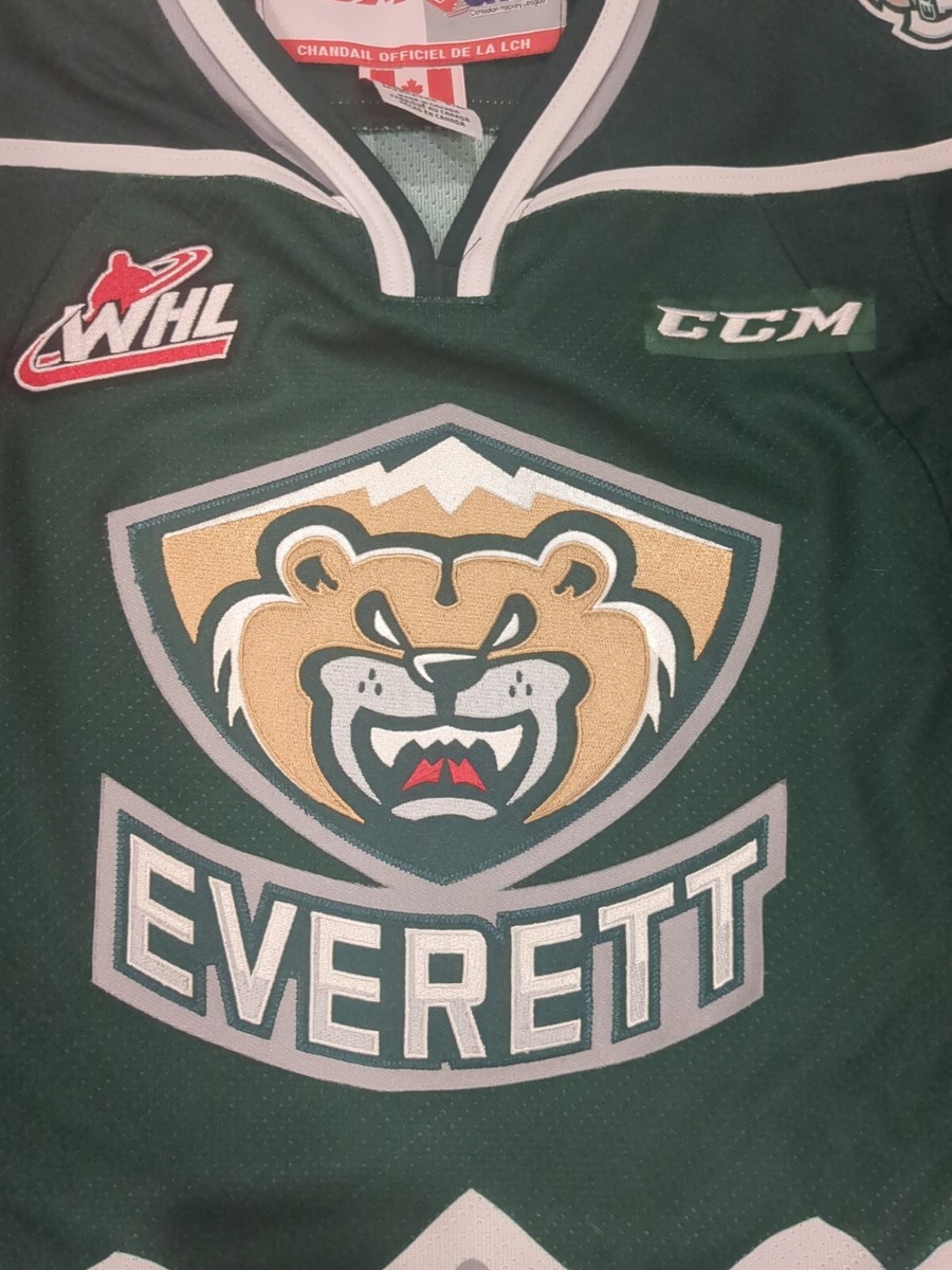 CCM Reebok Everett Silvertips Youth Jersey Authentic Size S