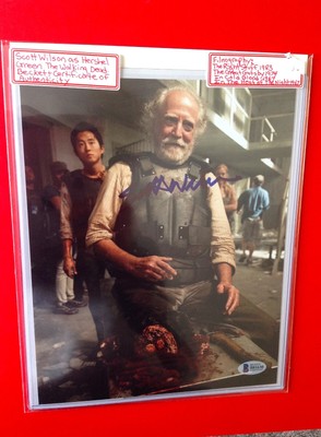 Scott Wilson as Hershel Greene The Walking Dead Signed 8X10 Photo Becket COA
