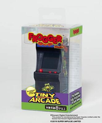 Alpha Satellite TINY ARCADE Frogger Miniature Arcade Game Palm size 1/18 scale