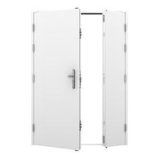 External Double Security Doors | Steel Frame Building | Insulated | Industrial