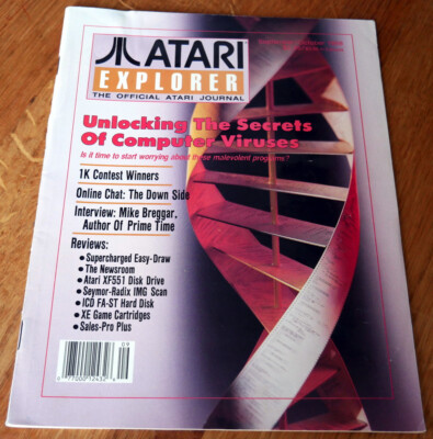 ''Atari Explorer'' Ausgabe Sept/Oct 1988 (vintage, Heimcomputer) ATARI Journal