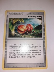 Pokemon Card Memory Berry 110/127 Platinum
