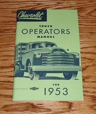 1953 Chevrolet Truck Operators Owners Manual 53 Light Medium Heavy Duty Pickup