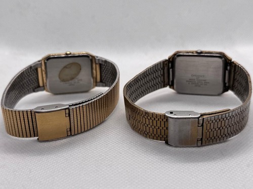 2 Orient Quartz Vintage Watches Origianl Japanese Made 29mm Analog - Picture 12 of 17