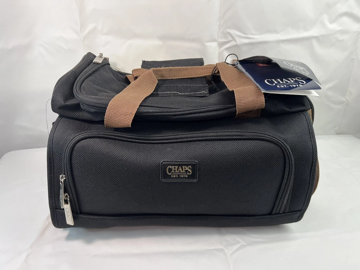Chaps Voyager Collection 16”Deluxe Satchel Black Duffel Carry On Travel Bag  Gym | eBay