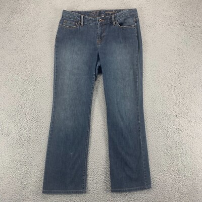 Loft Jeans Womens 8 Blue Curvy Boot Stretch Low Rise Denim Casual 32x30