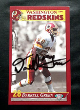DARRELL GREEN WASHINGTON REDSKINS HOF AUTOGRAPHED SIGNED 1994 FOOTBALL CARD B