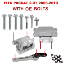 Engine Motor Mount Mounts Auto Transmission Mount Fits 2.0T Passat W/ TTY Bolts