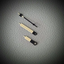 HANDS SET MU1 STYLE BLACK CENTER MATTE C3 LIGHT CREAM / SEIKO MOD SKX SKX007