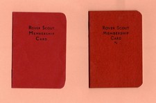 Rover Scout Membership Cards x2