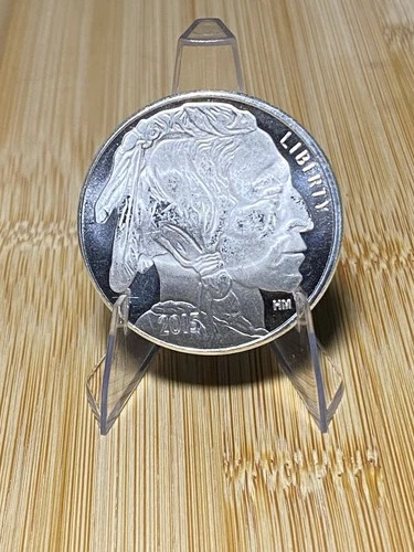 2015 Buffalo Indian Head Liberty 1 oz .999 Silver Bullion Round