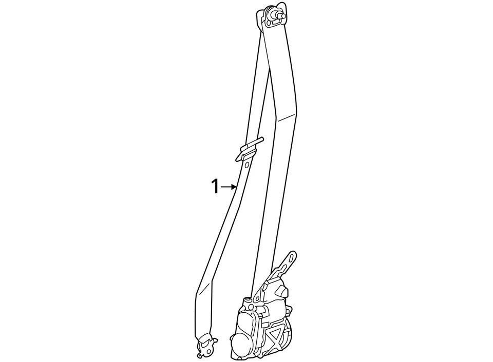 BMW X1 2016-2022 RETRACTOR CINTURÓN SEGURIDAD PASAJERO DELANTERO DERECHO | SENSATEC negro Foto 4 de 4