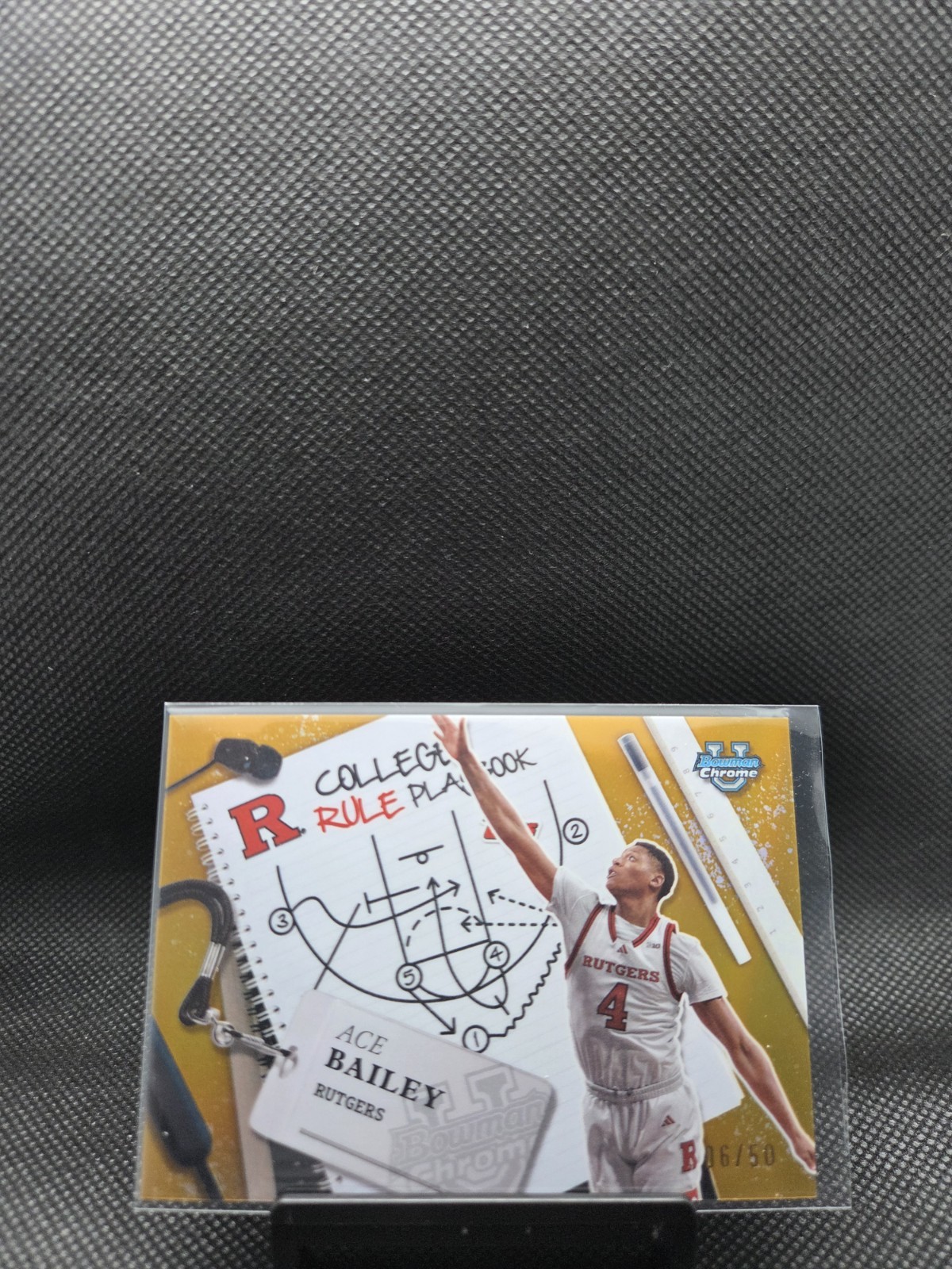 2024-25 Bowman Chrome U - College Ace Bailey #CRP-1 Gold Refractor /50 (RC)