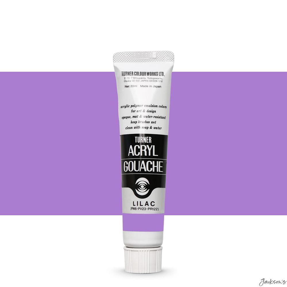 Turner Acryl Gouache Paint Acrylic 20ml Lilac 60 For Opaque Matte Artwork