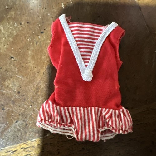 Vintage 1964 Mattel Barbie Doll SKIPPER Doll #950  Red With Stripes Swimsuit