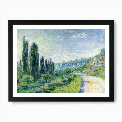 Claude Monet - Zypressen Kunstdruck gerahmt Wandbild Poster Leinwanddruck Bild