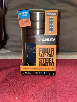 Stanley Stainless Steel 12 oz Colored Stacking Tumbler Set of 4 - Brand New