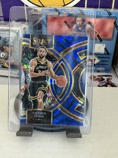 2023-24 Panini Select - Premier Level Stephen Curry #145 Blue Cracked Ice Prizm