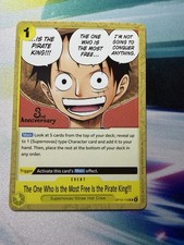 One Piece Tcg 3rd Anniversary Stamped Promo Monkey D Luffy Pirate King