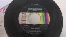 bing crosby 45 rpm record christmaswhite christmas/very good minus