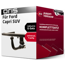 Für Capri SUV CX740L (Oris) Anhängerkupplung abnehmbar + E-Satz 7pol universell