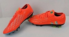 Botines de fútbol Under Armour Magnetico Elite 4 FG para hombre talla 10 naranja/amarillo $250