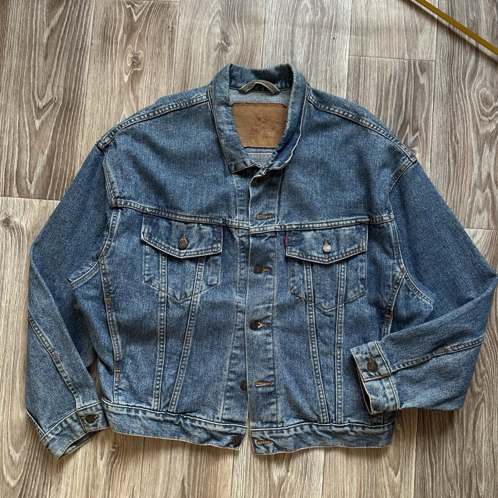 LEVIS 70598 4891 TRUCKER JACKET Mens VINTAGE 90s L Relaxed Denim Y2K USA Made
