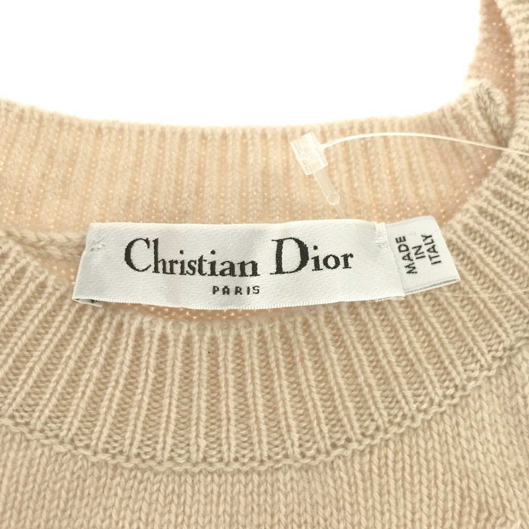 Dior Christian short sleeve cashmere knit sweater 7C24594AM550 beige Used MESC-0 thumbnail 3