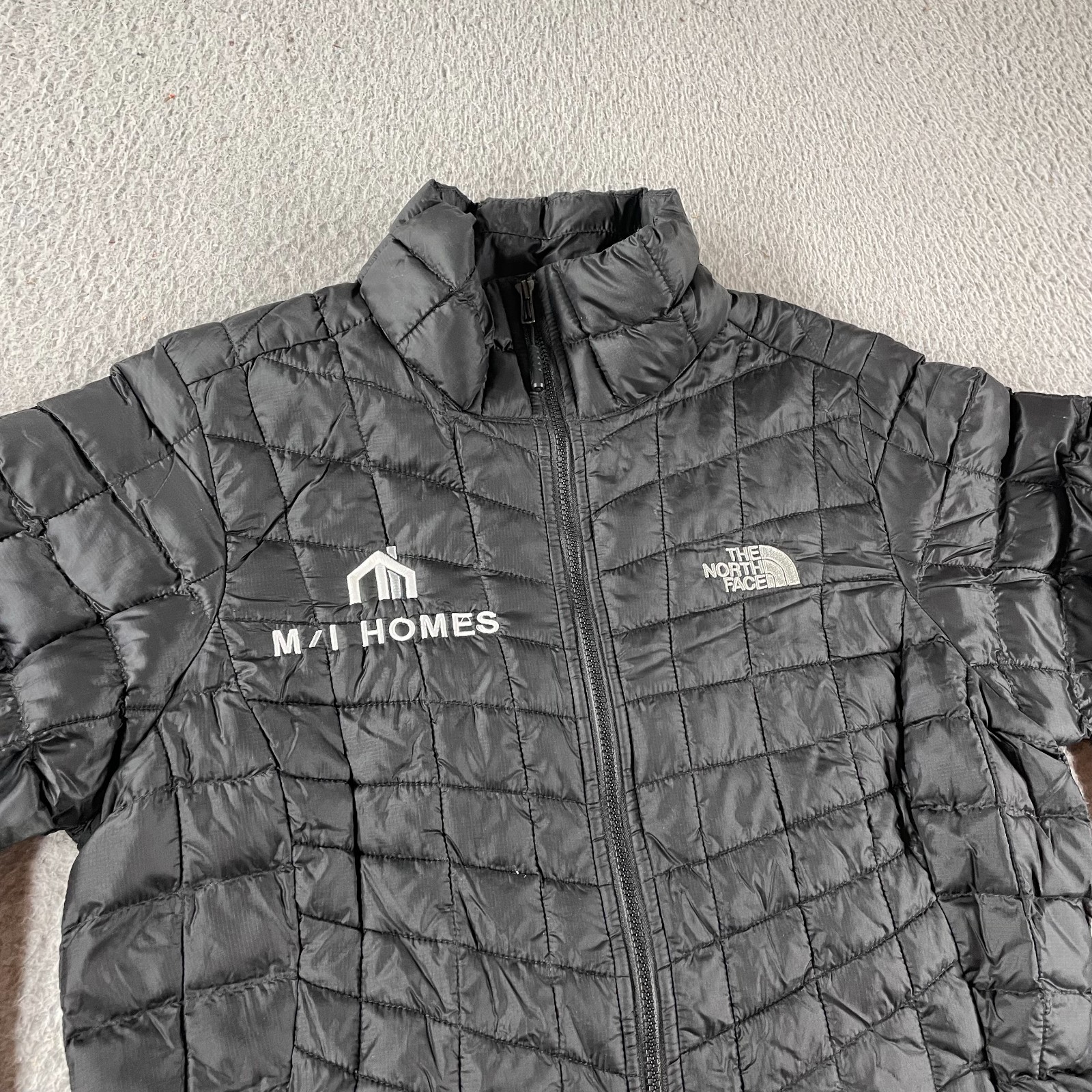 The North Face Jacket Womens Small Black ThermoBall Eco Quilted Puffer Full Zip