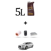 Hoffcar Set Service 4 Filter Und 5L ÖL FüR Audi A6 (C7) 2.0 Hybrid 180Kw Von 2