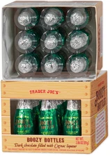 2 x Trader Joe's Dark Chocolate Boozy Bottles NEW 2025