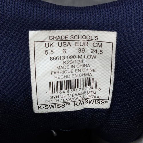 K-Swiss Hypercourt Supreme Boys Size 6 Gray Navy Running Tennis Shoes - Picture 14 of 15