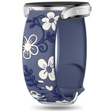 Witzon Floral Band Compatible with Samsung Galaxy Watch 7 40-47mm, BlueGray
